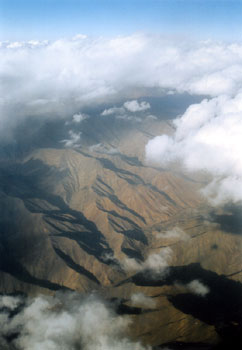 Хребет Гиндикуш, вид из самолёта