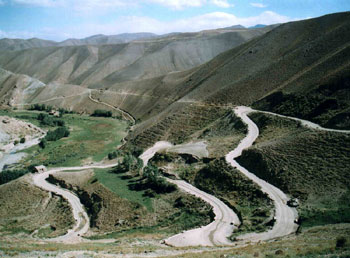 Перевал Шибар на границе провинций Парван и Бамиан
