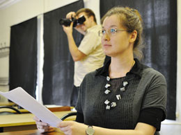 Студентка 5-ого курса Зотова Анастасия защищает дипломный проект