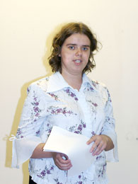 Цюрупа Екатерина выступает с защитой дипломного проекта