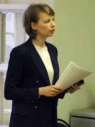 Кржешовская Анна защищает дипломный проект