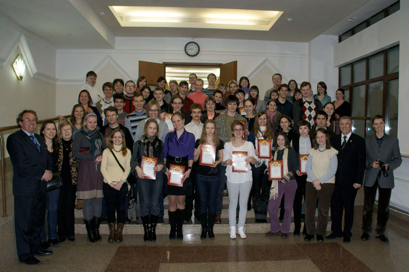 Участники II Межвузовской студенческой олимпиады по исторической информатике. Фото на память